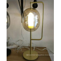 Modern bedside Italy Design Simple Metal Glass Table Lamp For Hotel